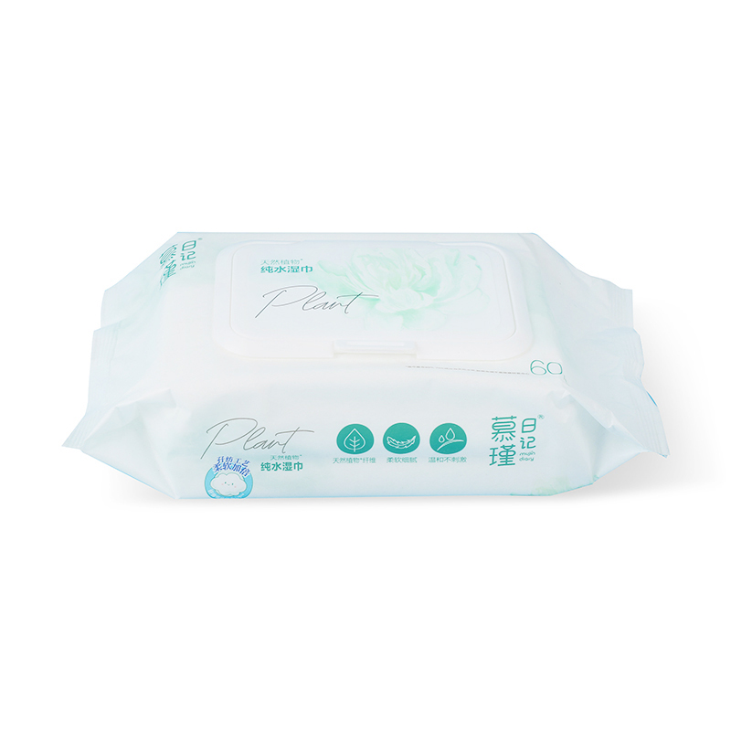 Seidig weiche, biologisch abbaubare, umweltfreundliche MPM-Wassertücher im 60er-Pack