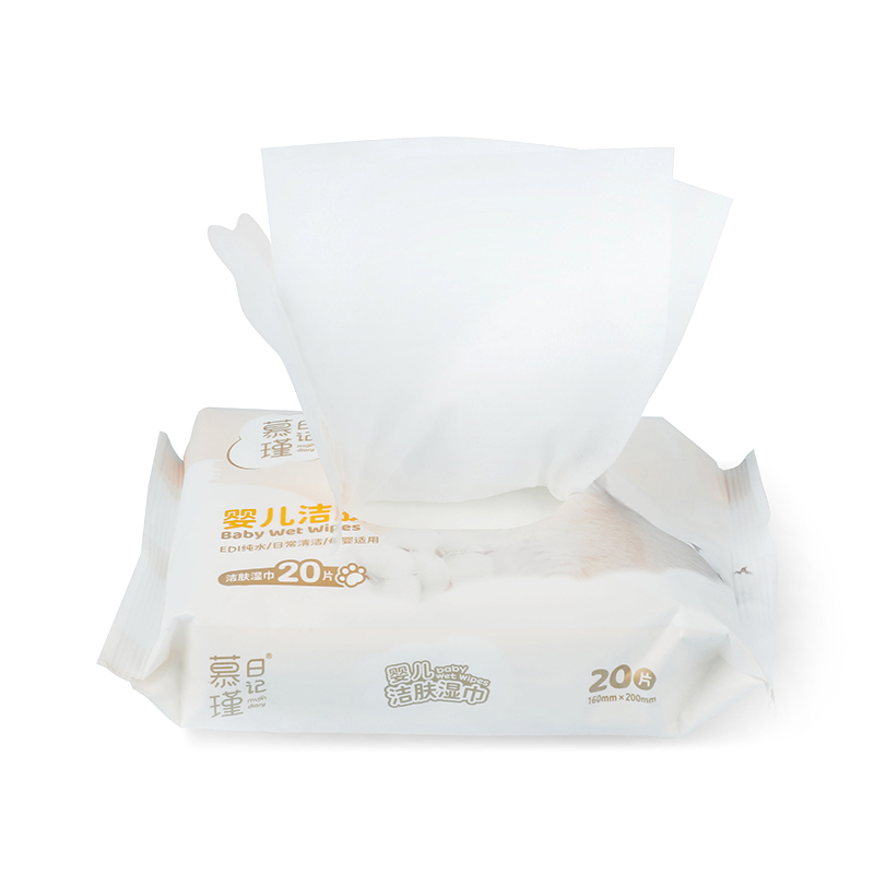 20 Tücher für unterwegs, hypoallergene Mini-Reinigungstücher für Babys